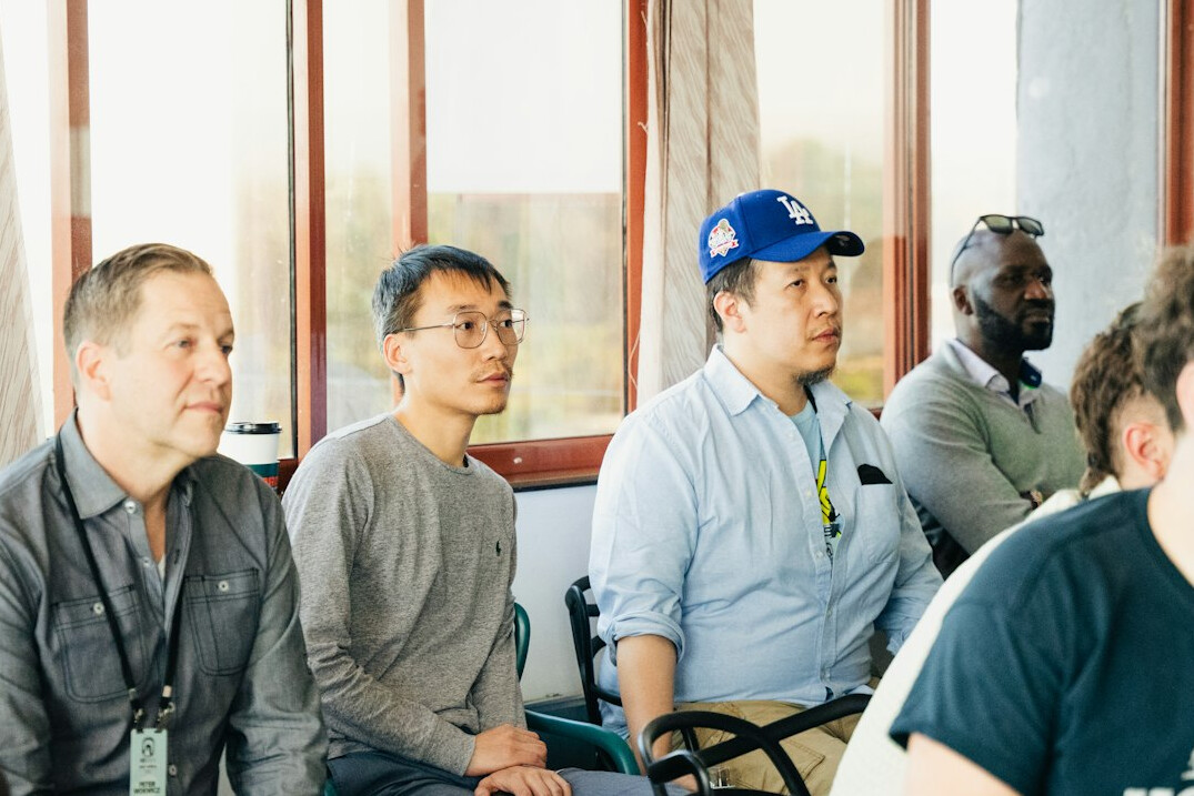 diverse group of people discussing